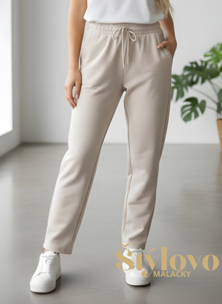 Dámske tepláky Megi Collection  smotanové.