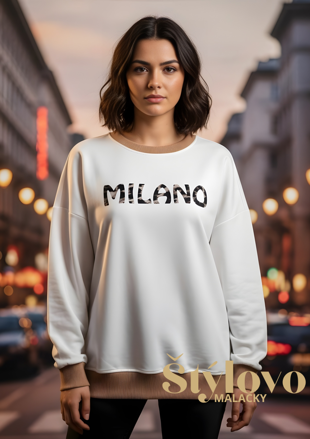 Dámsky mikina MILANO biela.