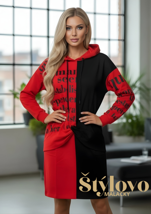 Megi Collection dámske šaty červené.