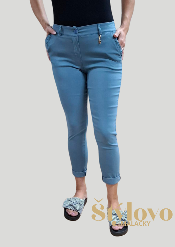 Elastické nohavice Norika modré.