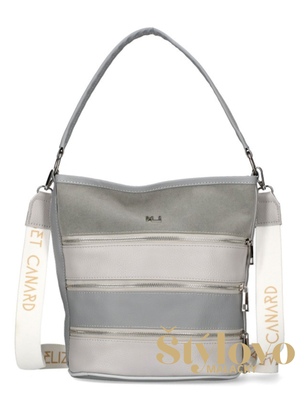 Dámska kabelka Elizabeth Canard šedá.