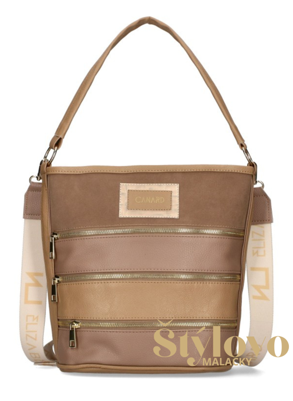 Dámska kabelka Elizabeth Canard béžová.
