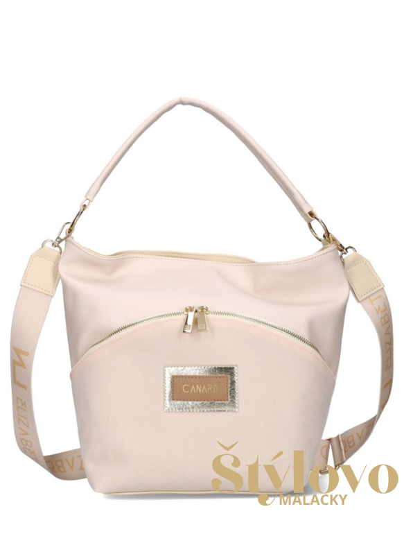 Dámska kabelka Elizabeth Canard smotanová.
