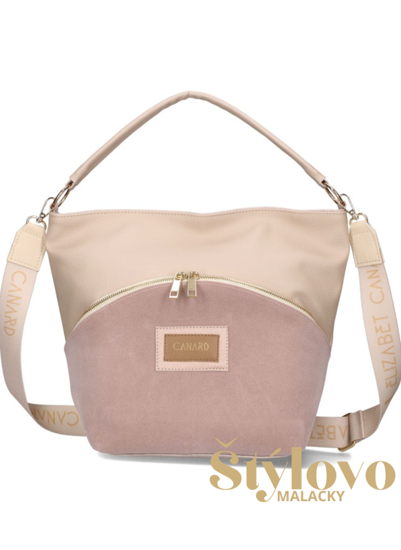 Dámska kabelka Elizabeth Canard smotanová.