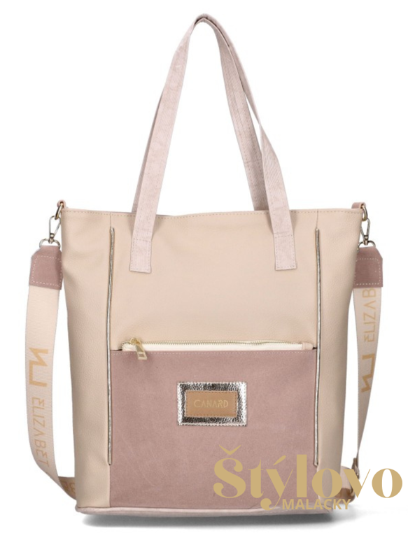 Dámska kabelka Elizabeth Canard smotanová.