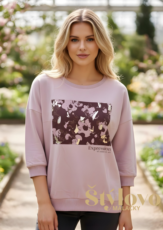 Megi Collection mikina "ART" lila.