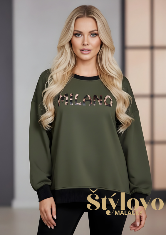 Dámsky mikina MILANO zelená.