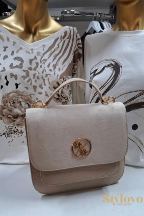 Dámska crossbody kabelka smotanová.