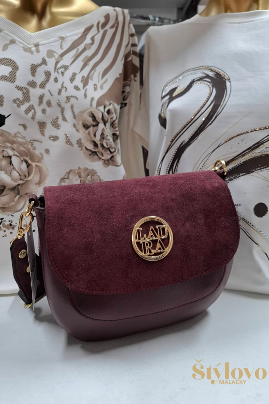 Crossbody kabelka LAURA BIAGGI bordová.