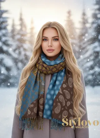 Dámsky šál viacfarebný.