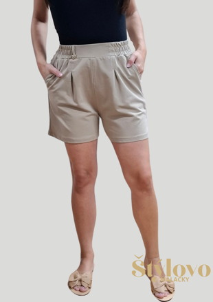 Megi Collection kraťasy  béžové.