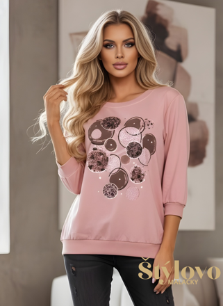 Dámska mikina Megi Collection  marhuľová.