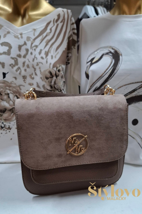 Dámska crossbody kabelka béžová.