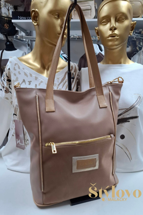 Dámska kabelka Elizabeth Canard béžová.