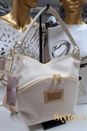 Dámska kabelka Elizabeth Canard smotanová.