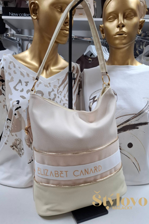 Dámska kabelka Elizabeth Canard smotanová.