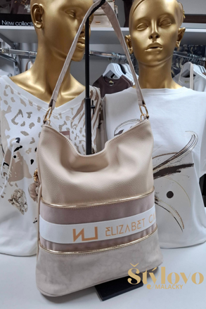 Dámska kabelka Elizabeth Canard smotanová.