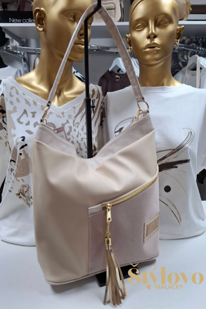 Dámska kabelka Elizabeth Canard smotanová.