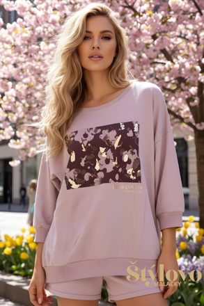 Megi Collection mikina "ART" lila.