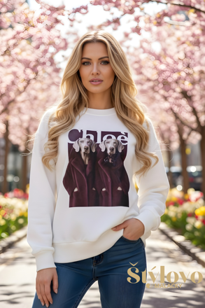 Megi Collection mikina "Chlo" biela.