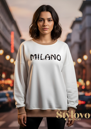 Dámsky mikina MILANO biela.