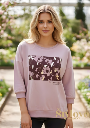 Megi Collection mikina "ART" lila.