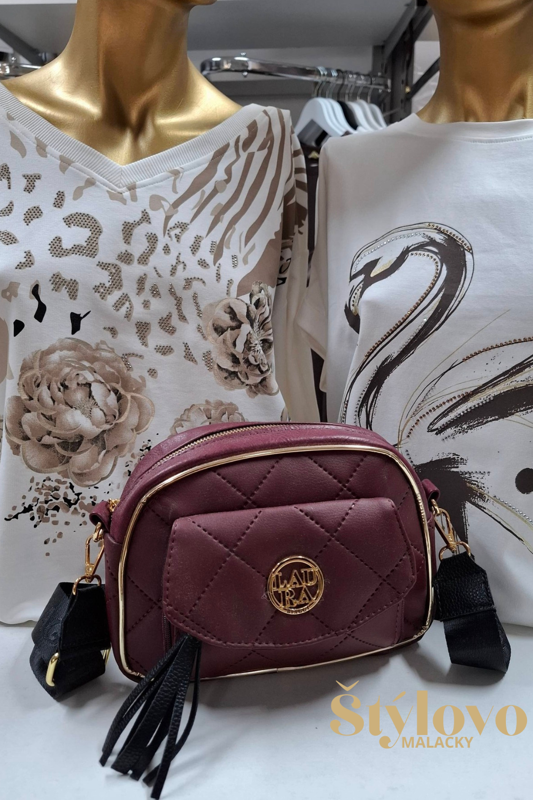 Crossbody kabelka LAURA BIAGGI bordová.