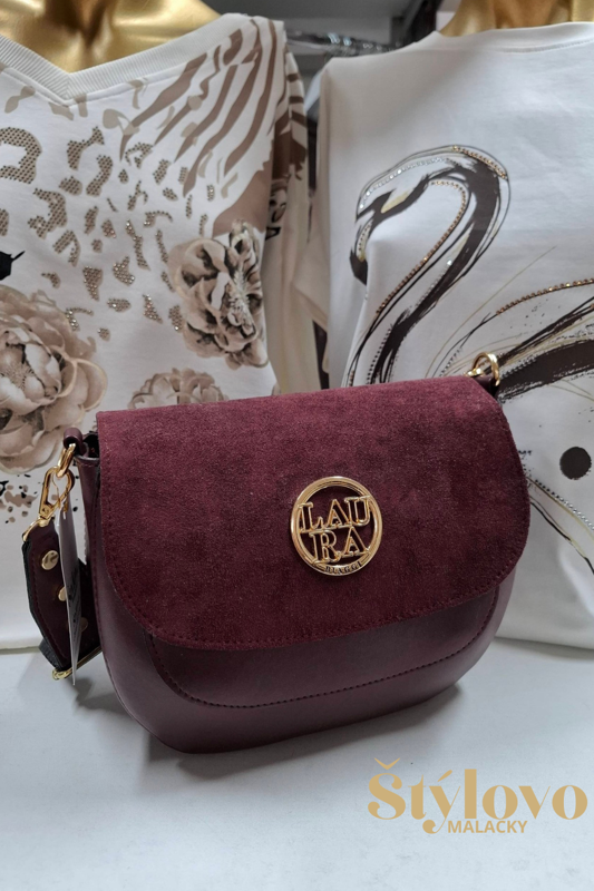 Crossbody kabelka LAURA BIAGGI bordová.