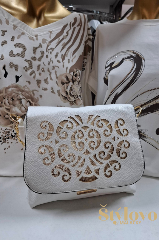 Dámska crossbody kabelka biela.