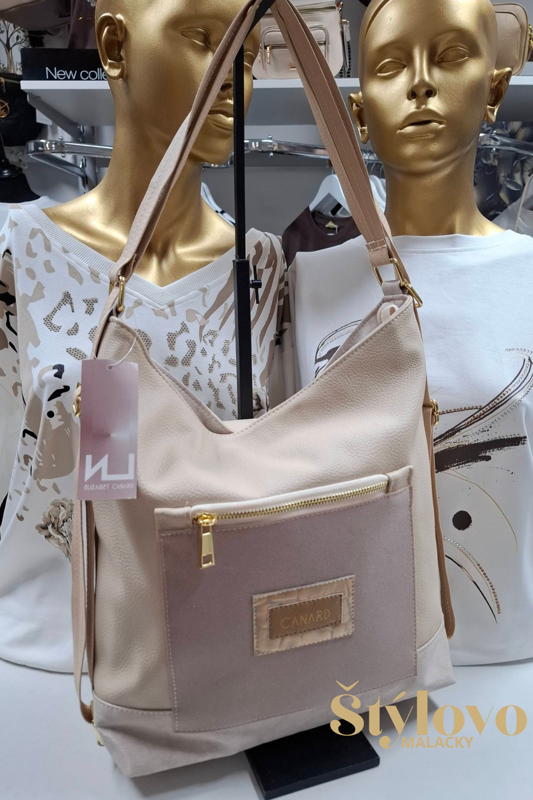 Dámska kabelka Elizabeth Canard smotanová.