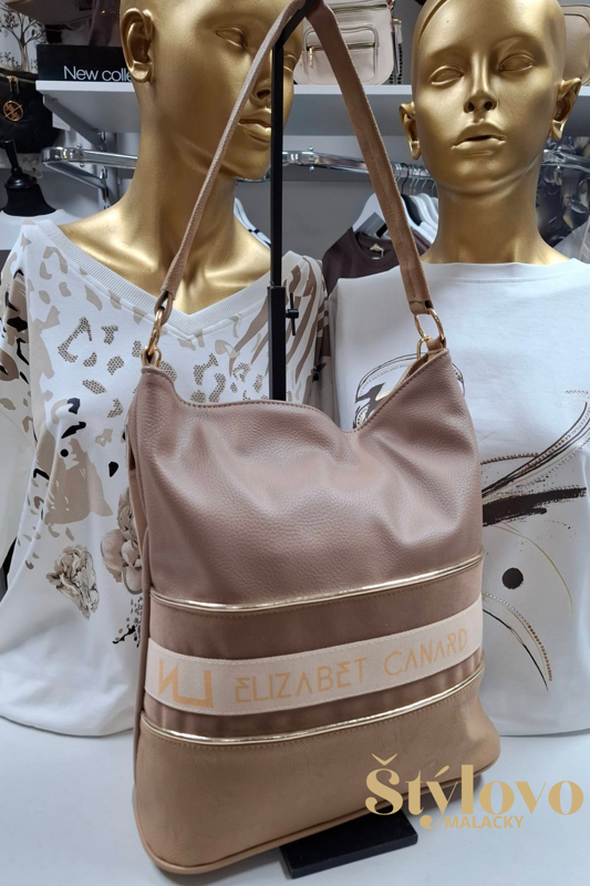 Dámska kabelka Elizabeth Canard béžová.