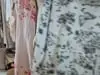 Megi Collection mikina s kapucňou na zips bielo-zelená.