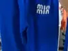 Dámske bavlnené tepláky Megi Collection modré s logom MIN MIN.
